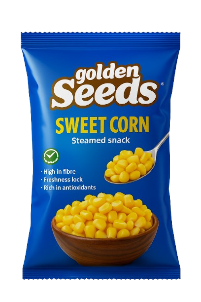 Golden Seeds Ready to Eat Food India - Steamed Sweet corn with high fibre